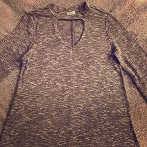 Long sleeve grey dress